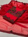 Hand embroidery Balochi dress without pocket in cotton fabric. 