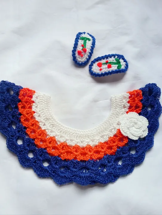 Kushikatar%20gola%20Crochet%20baby%20neck%20for%20any%20size%20made%20by%20the%20thread%20of%20Nine%20best%20for%20summer%20baby%20girls%20Handmade%20Fashionable%20cute%20Crochet%20Baby%20Neck%20Design%20dress%20for%20girls%201%20peices%20white%20and%20Green%20Colour%20Kushikatar%20jamar%20gola%20crochet%20baby%20neck%20design%20-%20Image%207