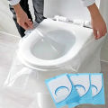10-50 PCS Disposable Toilet Seat Hotel Plastic Waterproof Toilet Cover Seat Cushion Paper Toilet Seat Cover Travel Supplies.