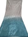 Double Shaded Sequin Fabric on Net with Silver Sequins – Shimmery and Shiny. 
