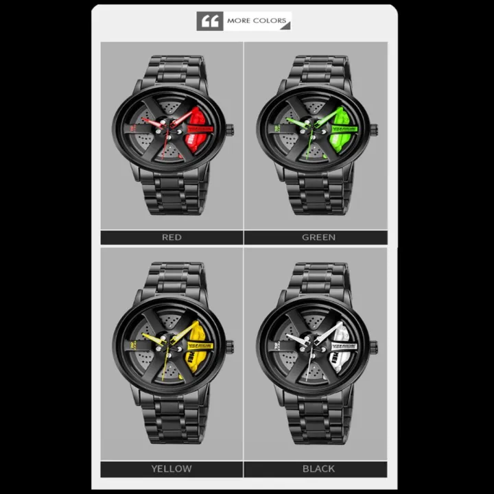 Skmei%201787%20Men's%20Analog%20Sports%20Watch%20Rolling%20Wheel%20Dial,%20Stainless%20Steel%20Strap,%20Water%20Resistant%20Brake%20Disc%20Design%20Wristwatch%20-%20Image%203