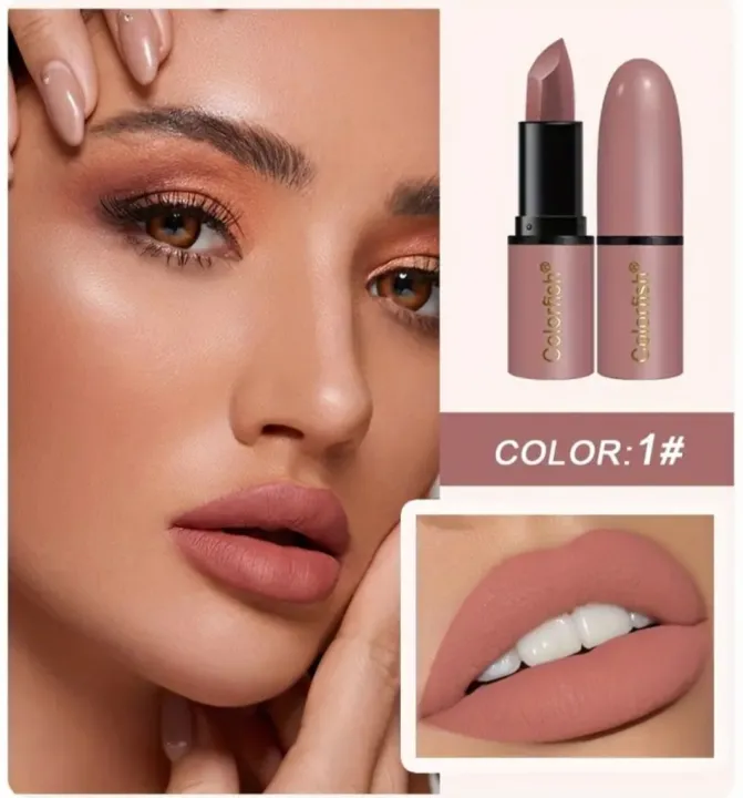 COLORFISH%20Matte%20Lipstick%20in%206%20Colors%20Waterproof%20Long-lasting%20Beauty%20Matte%20High-Impact%20Lip%20Gloss%20Non-Stick%20Cup%20Colorless%20Anti-Wear%20Women's%20Lipstick%20-%20Image%209