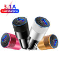 3.1A USB Car Charger Type C Fast Charging Phone Adapter For Xiaomi Huawei PD Phone Charger Adapter Socket Cigarette Lighter. 