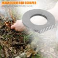 Scraper Stone Fire Starter Lighter Stainless Steel Flint Equipments Multifunctional Magnesium Rod Scraper for Camping Hiking. 