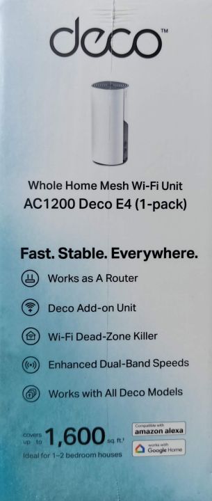 TP-Link%20Deco%20E4%20AC1200%20Whole%20Home%20Mesh%20Wi-Fi%20Unit/Dual-band%20Mesh%20Router%20(1%20Pack%20-%20Image%206