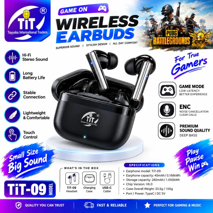 TIT-09%20Wireless%20Bluetooth%20Earbuds%20%7C%20Touch%20Control,%20Deep%20Bass,%20ENC%20Noise%20Reduction,%20Gaming%20Mode,%20Charging%20Case%20&%20Type-C%20Charging%20-%20Image%203