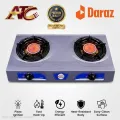Gas Cooker Double Burner Stainless Steel High Pressure and Infrared Burner. 
