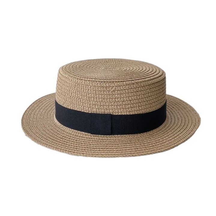 Korean%20Summer%20Men's%20and%20Women's%20Top%20Hats%20Straw%20Hats%20Sunshade%20Sunscreen%20Hats%20Beach%20Vacation%20Travel%20Hat%20-%20Image%205