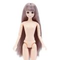 30cm BJD doll 3D real eyes white muscle multi-joint make-up change dress up 26 joints adjustable toys girls handmade dolls. 