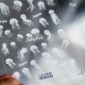Bottled Bagged Stars Swimming Rings Rainbow Jellyfish Bubbles Stars Summer Ocean Self Adhesive Nail Art Sticker Manicure Decal.