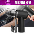 2-in-1 Mini Wireless Vacuum Cleaner – LED, Portable for Car & Home Cleaning. 