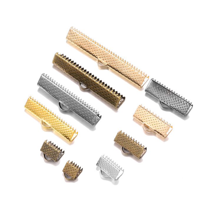 50pcs/lot%20%20Cove%20Clasps%20Cord%20End%20Caps%20String%20Ribbon%20Leather%20Clip%20Necklace%20Bracelet%20Connector%20for%20Jewelry%20Making%20Supplies%20-%20Image%202