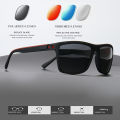 2025 New Square Frame Polarized Sunglasses High-Quality Spring Hinges Multicolor Coated Lenses for Vacation Driving Fishing UV P.
