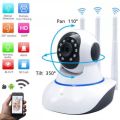 IP Wireless Triple Antenna Wifi Camera HD 960 P - Night Vision Feature - Audio Input & Output -. 