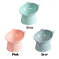 Tilted Cat Food Bowl Cat Food Dish Ergonomic Raised Cat Food Bowl Anti Vomiting Plastic Feeding Bowl Non Slip Pet Supplies. 