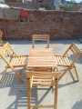 Dining Table With Chairs ( Convertable To Study Table And PC Table ). 