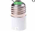 Whiteray Plastic E27 to B22 Screw Base Socket Lamp Holder and Light Bulb Adapter (White). 