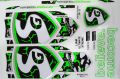NEW SG 3D Embossed Cricket Bat Sticker 2023 Green Edition. 