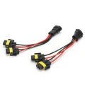 H11/H8 2‑Way Splitter Wiring Harness Male To Female Universal Fog Light Splitter Wiring Harness PVC for Modification. 