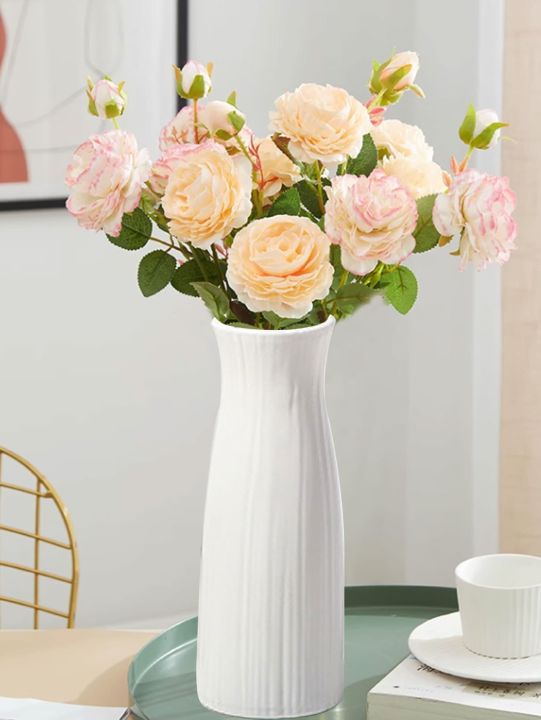 Home Ins Wind Plastic Vase Living Room Fall-Resistant Simulation Vase Decoration Creative Simple Vase A Model One