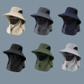 Summer Sun Hats UV Protection Outdoor Hunting Fishing Cap For Men Women Hiking Camping Visor Bucket Hat Neck Flap Fisherman Hat. 