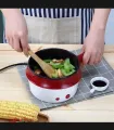 Electric cooking pot / Multifunctional electric cooker /  nonstick pot with steamer. 