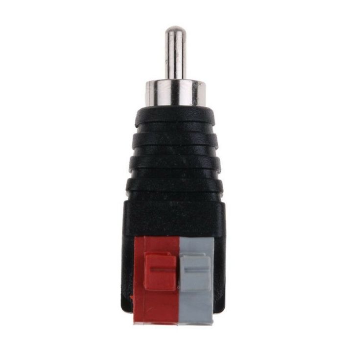 2PCS%20High%20Quality%20Speaker%20Wire%20A/V%20Cable%20To%20Audio%20Male%20RCA%20Connector%20Adapter%20Jack%20Press%20Plug%20To%20Audio%20Mono%20Channel%20Plug%20-%20Image%203