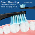 Seago SG-D010 Replacement Brush Heads for SG-575, SG-958, and SG-551 Electric Toothbrush - Soft Bristles, 4-Pack Deep Clean.