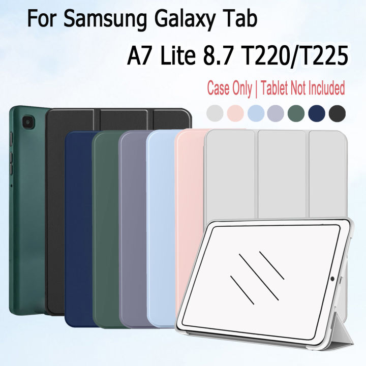 Case for Tab A7 Lite 8.7 Inch 2021 Tablet Model SM-T220/T225/T227,Slim Stand Soft Back Shell Protective Case