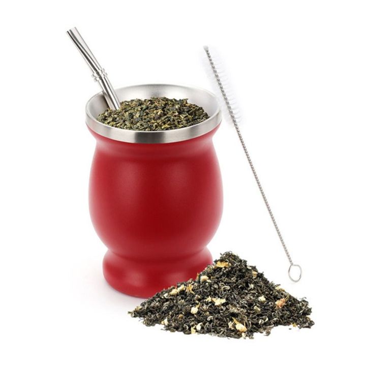 8oz%20Yerba%20Mate%20Gourd%20Set%20Yerba%20Mate%20Cup%20Bombilla%20Mate%20Straw%20and%20Cleaning%20Brush%20Stainless%20Steel%20Double-Wall%20Easy%20to%20Clean%20-%20Image%207