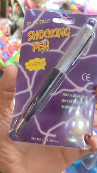 Shocking Pen & Shocking Car Key Prank Toy | 4 in 1 Remote Car Key Type Red Laser Pointer Torch Light | Funny Shocking Toys & Spoof Gadgets for Office & Students | Novelty Shocker Pen & Keychain | Multi-Function Trick Pen with Flashlight & Laser | Creative