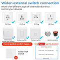 Tuya Mini WiFi Relay Smart Switch 16A 2-way Control Supports Alice, Alexa,  Home Smart Life Applications. 