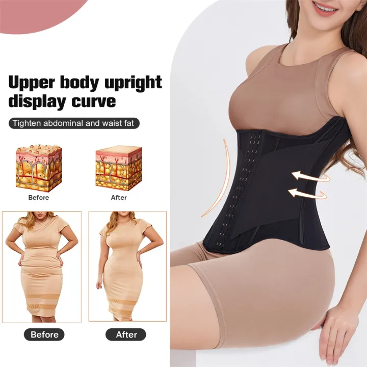 MiiOW%20U-shaped%20Waist%20Trainer%20Corset%20Women%20Buttoned%20Shapers%20Breast%20Lifted%20Waist%20Trainer%20Steel%20Bone%20Slimming%20Breathable%20Shapewear%20-%20Image%204