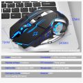 Wireless Mouse with Nano Receiver for PC, Laptop, Computer, Desktop 2400 DPI SILENT CLICK RGB rechargeable wireless mouse. 