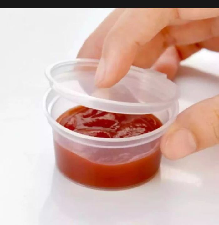 PACK OF 25 DISPOSABLE BOX SOUCE DIP  (60ML(2oz)