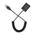 Andoer 5V USB NP-FW50 Dummy Battery Pack Coupler Adapter with Flexible Spring Cable for A7 A7II A7R A7S A7RII ILDC Camera.
