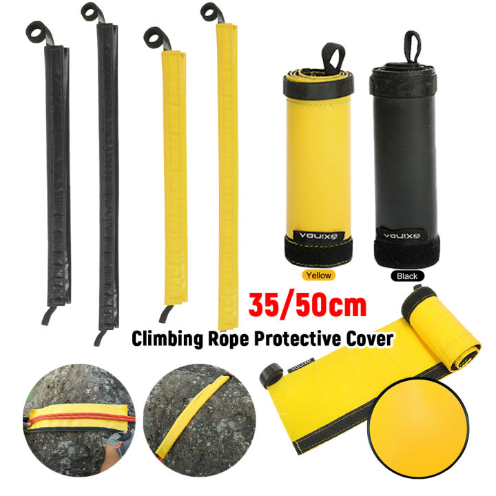 How To Cover Rope 35/50cm Climbing Rope Protective Cover Lightweight PVC Rock Climbing ...