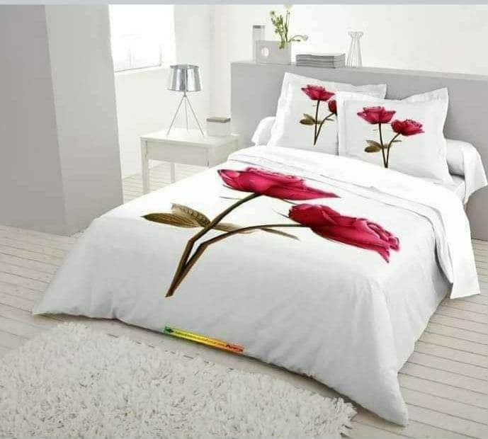 King%20size%20cotton%20bed%20sheet%20with%20matching%203%20%20pillow%20covers%20-%20Image%202