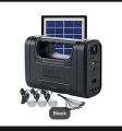 GD LITE SOLAR LIGHTING KIT INVERTER LIGHT WITH SOLAR CHARGING SYSTEM WITH 3 BULB GD 8017. 