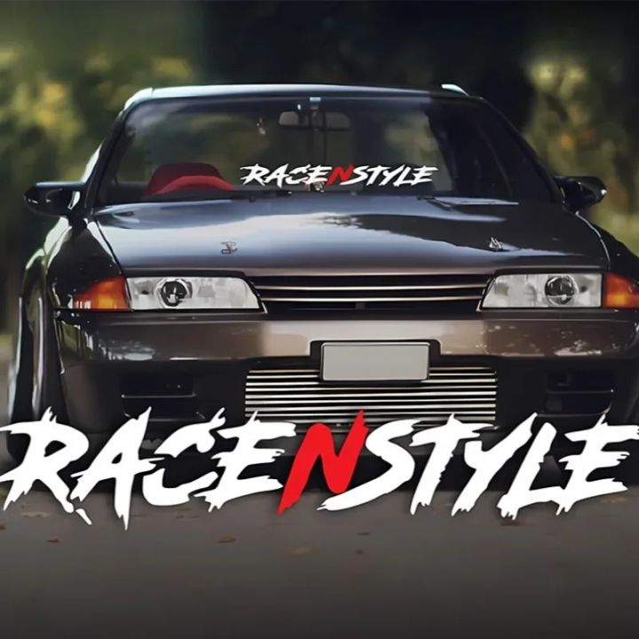 RACENSTYLE Car Stickers Waterproof Auto Front Windshield Rear Window DIY Car Body Styling Creative Vinyl Decals JDM Decoration