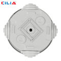 CILIA 1pc Waterproof Junction Box, IP55 Outdoor Electrical Box, Durable PC Plastic Enclosure for Indoor/Outdoor Use, No Openi. 