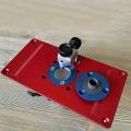 1 Set Aluminum Router Table Insert Plate High Quality w/ 2 Router Insert Rings For Trimmer Woodworking Benches Router RT0700C.