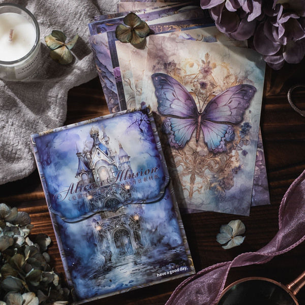 Beautiful%20day%20material%20paper%20Alice's%20fantasy%20series%20fantasy%20background%20notebook%20material%2050%20sheets%20into%206%20types%20-%20Image%203