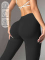 Womens Daily Athletic High Waist Skinny Leggings Tummy Control Hip Lifting Stretch Pants For Yoga Fitness Running Cycling. 