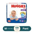 Huggies Dry Medium Pant Diaper 6-12Kg - 58 Pcs (Malaysia).