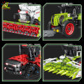 HUIQIBAO Farmer Truck Model Building Block Tractor Cultivator Harvester Vehicle MOC Car Brick City Construction Toy For Children. 
