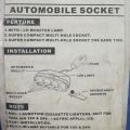 Multi Port Car Charger Multi Port Socket/Cigarette Socket Car, Automobile Socket, Car Socket Multiplexer [Branded]. 