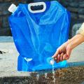 5/10L Foldable Drinking Water Bag Transparent Outdoor Camping Hiking Thickened Bag Big Capacity Storage Container Portable. 