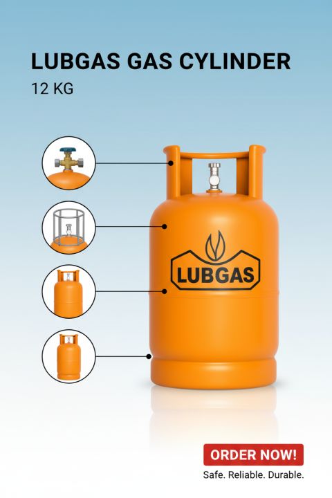 EMPTY LPG CYLINDER LUBGAS 12KG