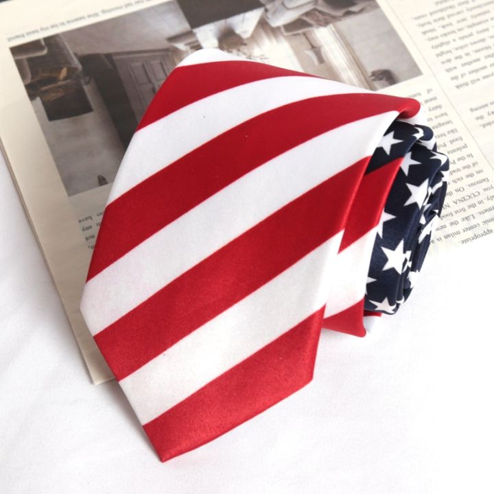 Star%20Striped%20American/USA%20Tie%20Flag%20Mens%20Print%20Necktie%20for%20Man%20Wedding%20Performance%20Tie%20for%20Business%20Party%20Ties%20Shirts%20Accessories%20-%20Image%203
